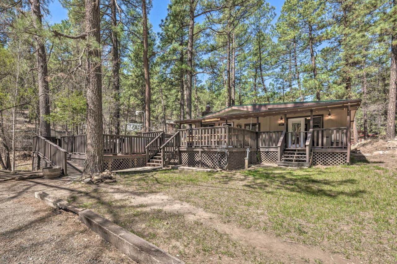 Tranquil Cabin With Stream And Deck Near Dtwn Ruidoso! Esterno foto