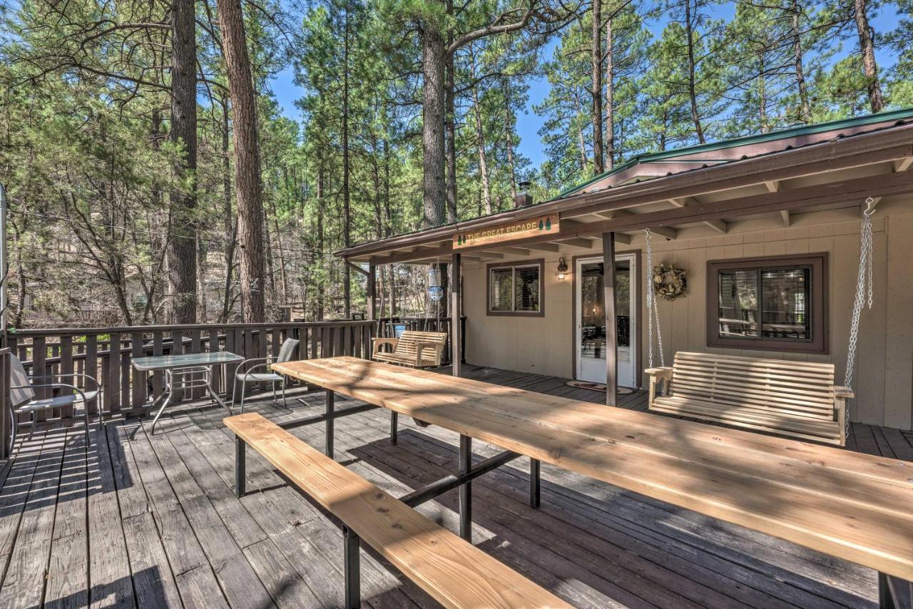 Tranquil Cabin With Stream And Deck Near Dtwn Ruidoso! Esterno foto